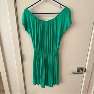 Miami Emerald Green Loose Fit Drapey Dress